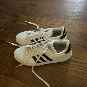 Adidas Classic White and Black Sneakers